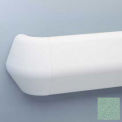 Flex-Action Triangular Handrail/Wall Guard, 5 3/8&quot; Face, 12' Long, Pale Jade
