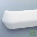 Flex-Action Triangular Handrail/Wall Guard, 5 3/8&quot; Face, 12' Long, Teal