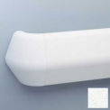 Flex-Action Triangular Handrail/Wall Guard, 5 3/8&quot; Face, 12' Long, Wht Sand
