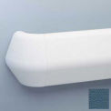 Flex-Action Triangular Handrail/Wall Guard, 5 3/8&quot; Face, 12' Long, Alexis Blue