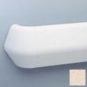 Flex-Action Triangular Handrail/Wall Guard, 5 3/8&quot; Face, 12' Long, Dover Wht