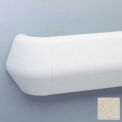 Flex-Action Triangular Handrail/Wall Guard, 5 3/8&quot; Face, 12' Long, Khaki Brn