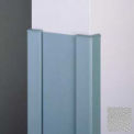 End Wall 90° Corners, 2'' Wings, 12'H W/Caps, 6"W, Pearl Gray, Aluminum