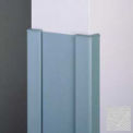 End Wall 90° Corners, 2'' Wings, 12'H W/Caps, 6"W, Silver Gray, Recycled Vinyl
