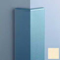Corner Guard, 135&#176;, 3'' Wings, 12'H W/Caps, Pale Yellow