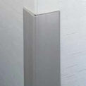 Flexible Vinyl Corner Guard, 2-1/2" Wings, 3/16" Radius, 8'H, Polar White