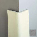 Chamferred Corner Guard, 4&quot; Wings, 8'H, Gray, Natural Rubber