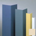Surface Mounted Corner Guard, 135&#176;, 1-1/2&quot; Wing, 12'H, Champagne, Undrilled Vinyl