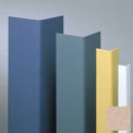Surface Mounted Corner Guard, 135&#176;, 1-1/2&quot; Wing, 4'H, Doeskin, Undrilled Vinyl