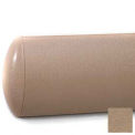 Crescent Series Wall Guard, Aluminum Retainer, 5"H x 12'L, Mocha