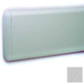 Wall Guard W/Rounded Top & Bottom Edges, 7-3/4"H x 12'L, Silver Gray