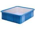 Quantum DDC93000CL Clear Dust Cover Inlays For 22-1/2&quot;L x 17-1/2&quot;W Dividable Grid Containers - Pkg Qty 3