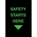 NoTrax&#174; Safety Message Mat 194 Safety Starts Here, Black, 36&quot; x 60&quot;