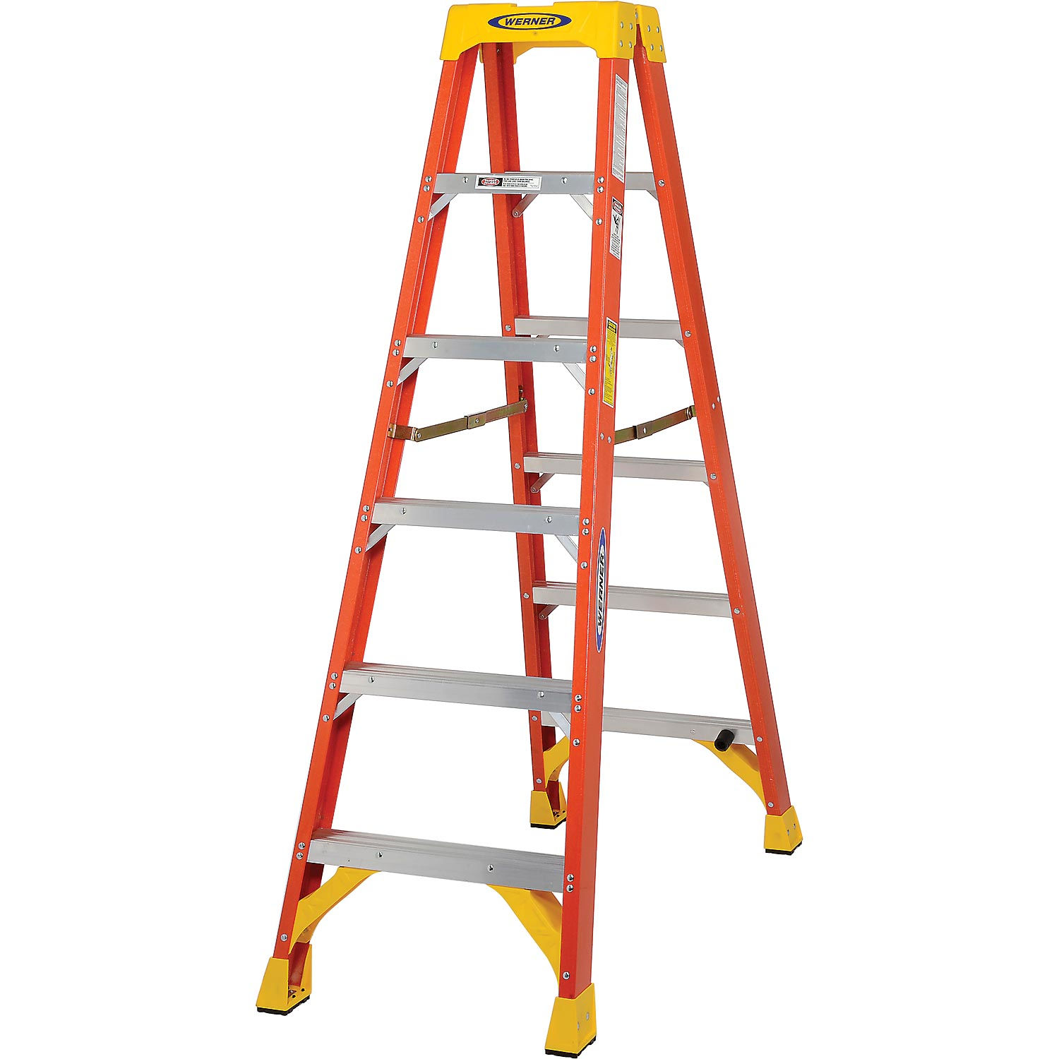 Werner 6 Ft Fiberglass Tripod Step Ladder With 300 Lb