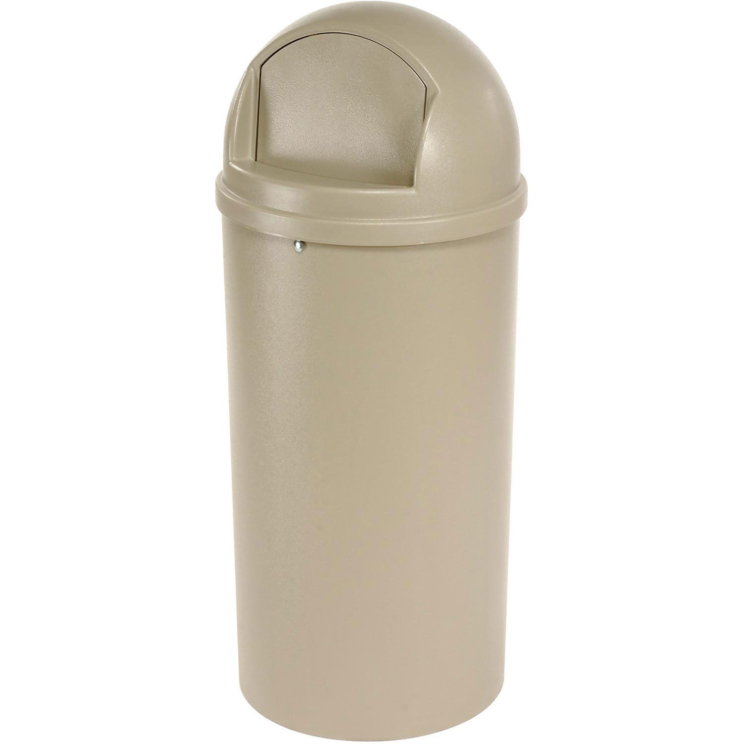 Rubbermaid Marshal Waste Receptacles, 15 Gallon, Beige eBay