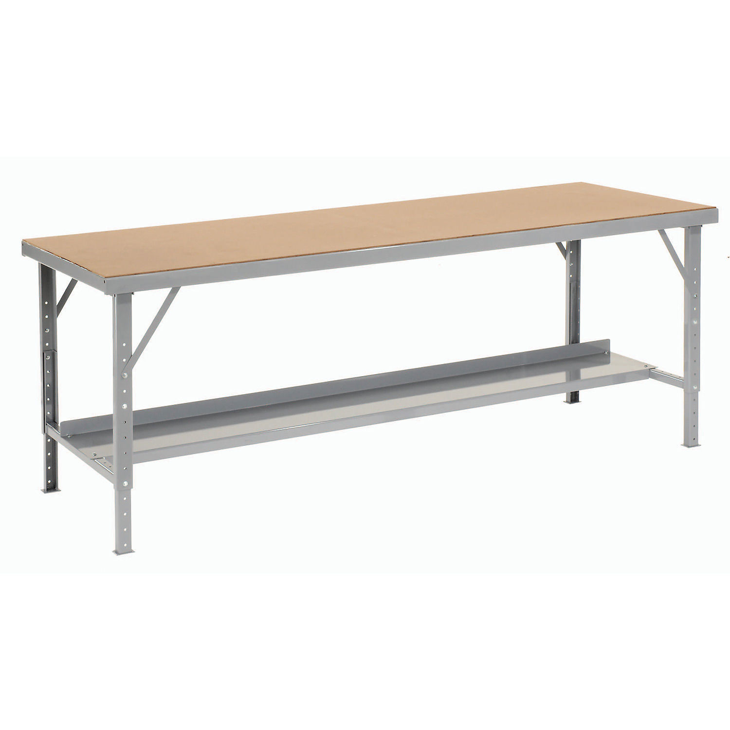 HeavyDuty Extra Long Assembly Workbench Hardboard Top, 96"W x 48"D, Gray eBay