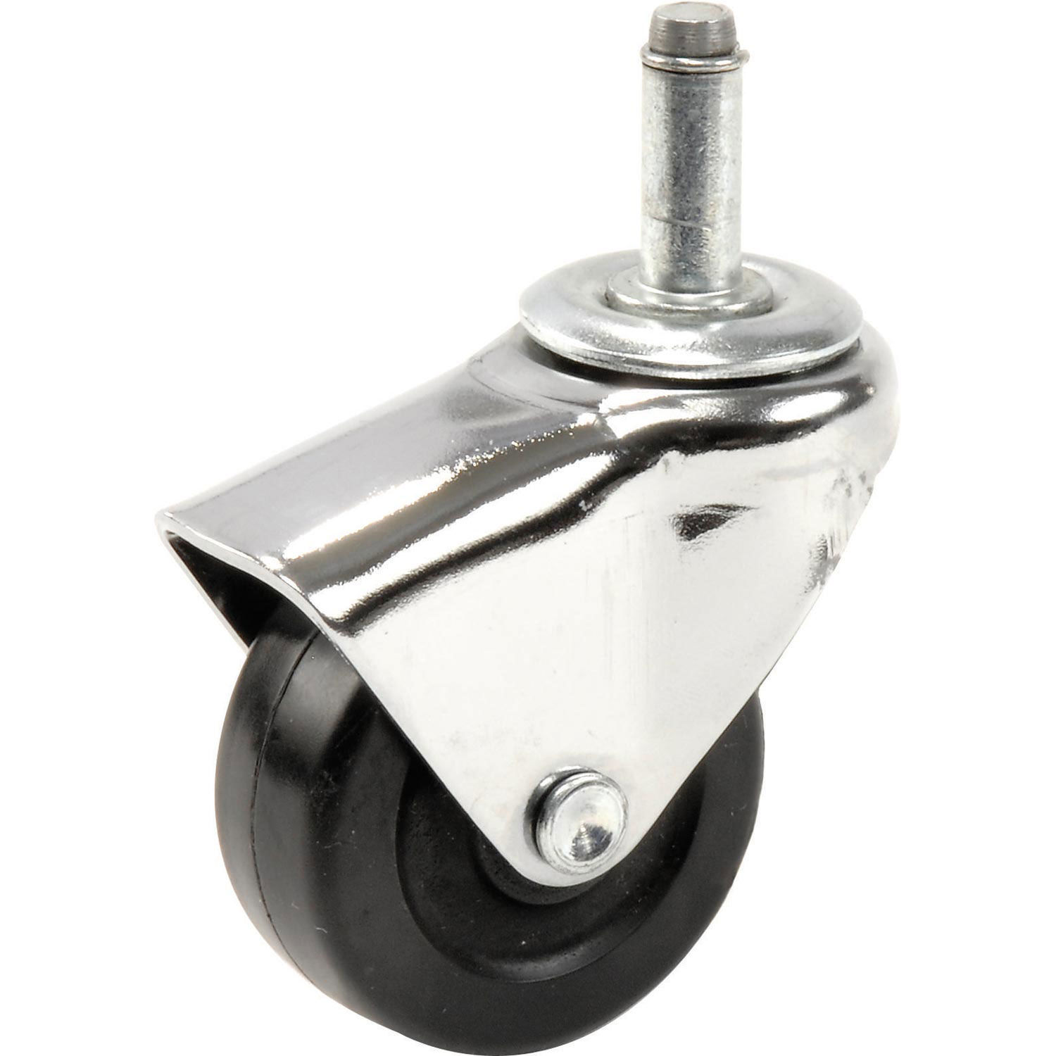 Algood Deluxe Series Chair Caster with Hard Rubber Wheel, 5/16-UT-BB