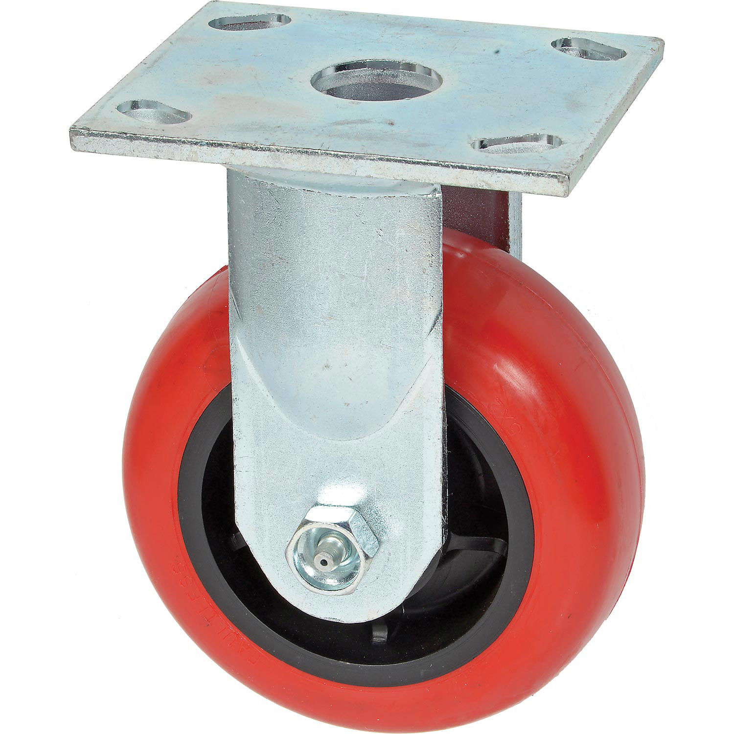 Faultless Rigid Plate Caster, 5" Polyurethane Wheel 29549223145 eBay