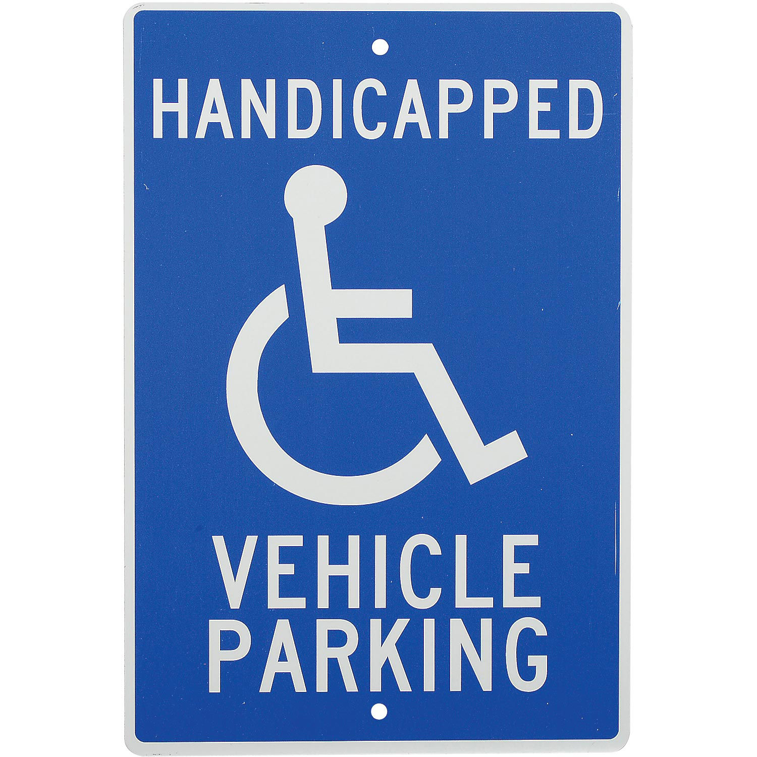 Handicapped Vehicle Parking, Aluminum Sign, .063mm Thick eBay