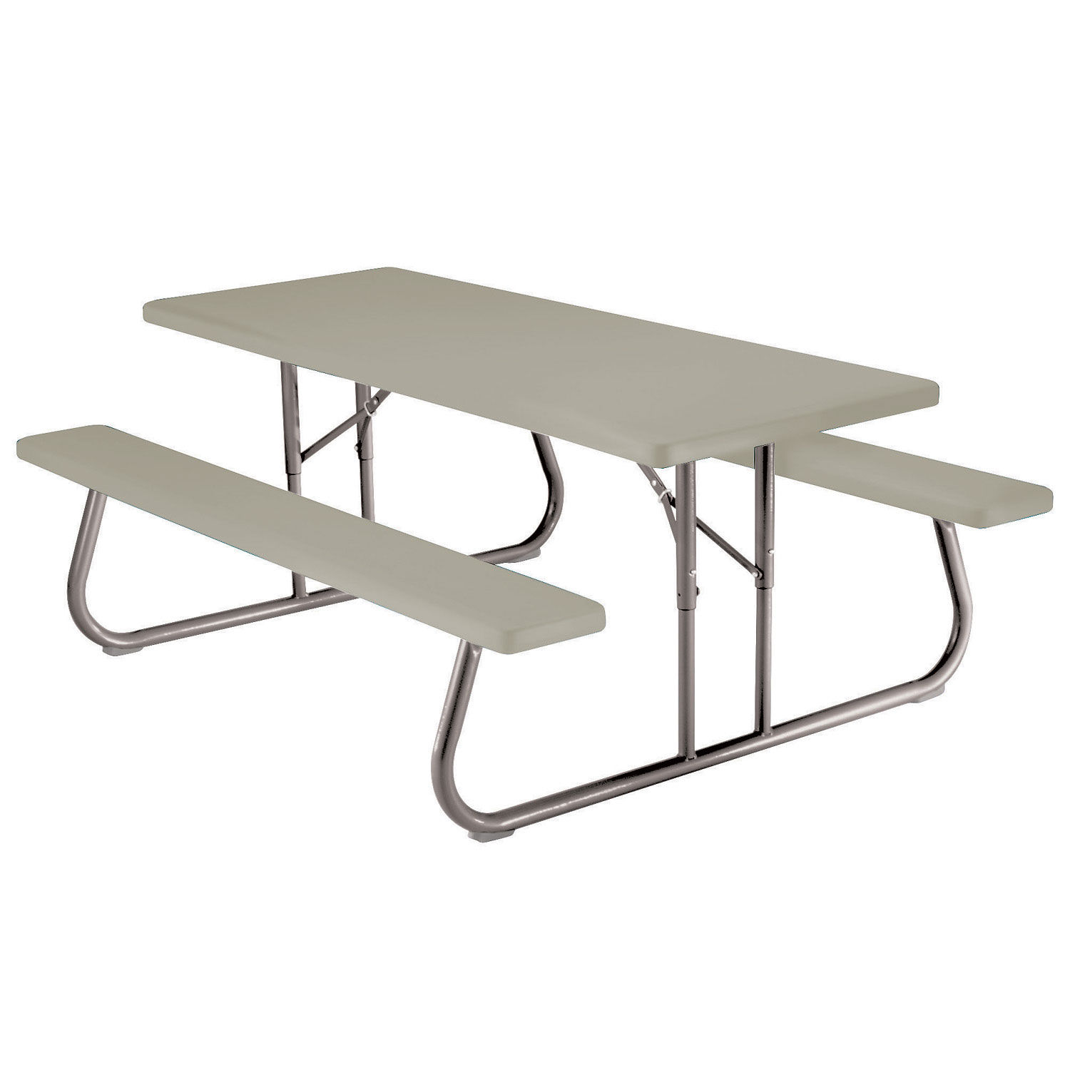 FoldAway Picnic Table 72" x 30" Putty 81483221199 eBay