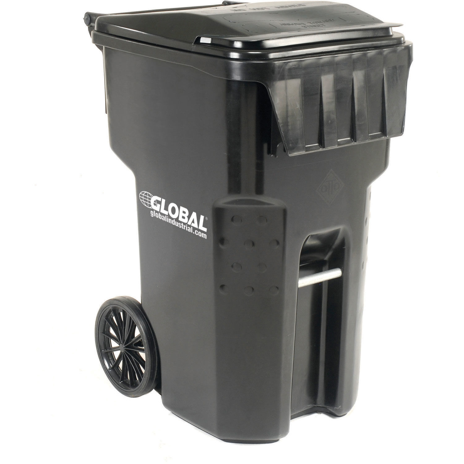 Otto Mobile Heavy Duty Trash Container, 95 Gallon, Black eBay