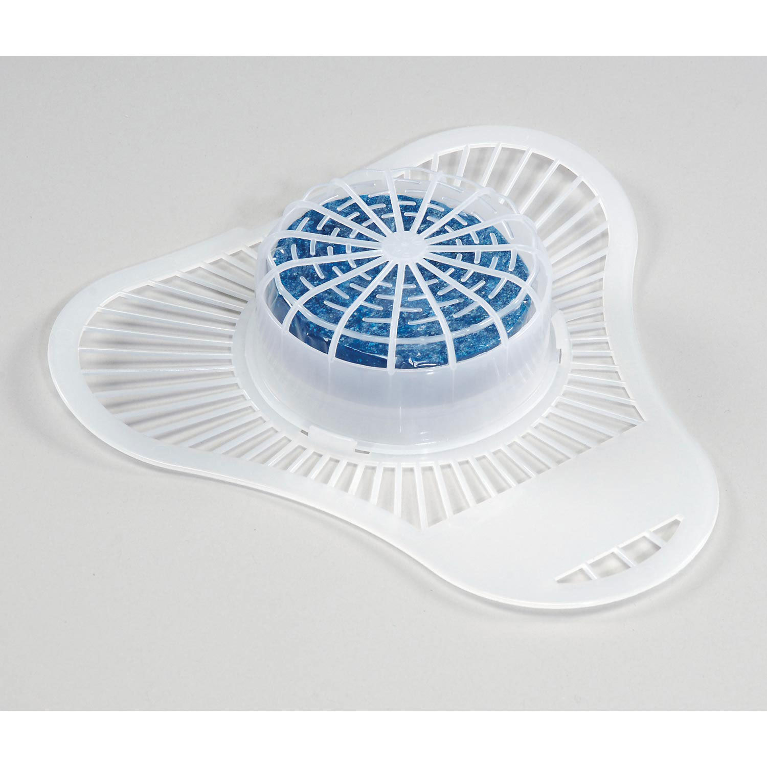 Krystal Urinal Screen W/ NonPara Cleaner Deodorant Block, Green Apple