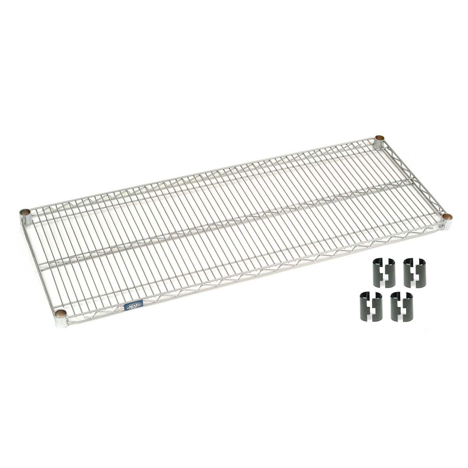Nexel Stainless Steel Wire Shelf w/Clips, 54"W x 18"D eBay