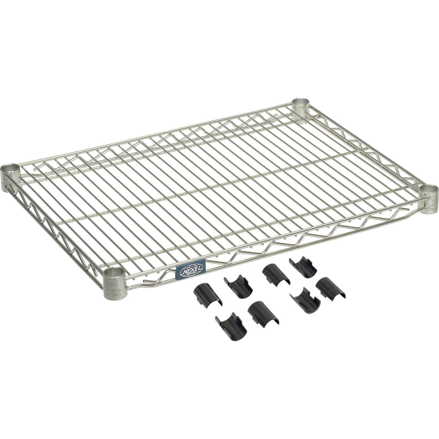 Nexel Chrome Wire Shelf w/Clips, 30"W x 18"D eBay