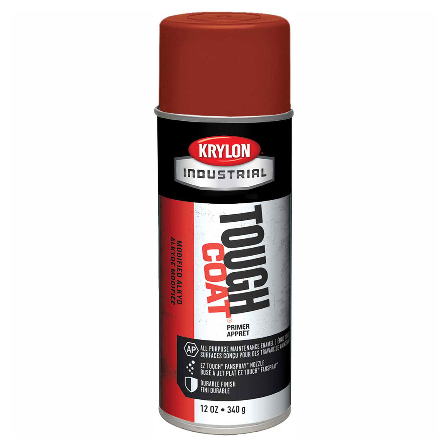 Krylon Industrial Tough Coat Red Oxide Sandable Primer, Lot of 12