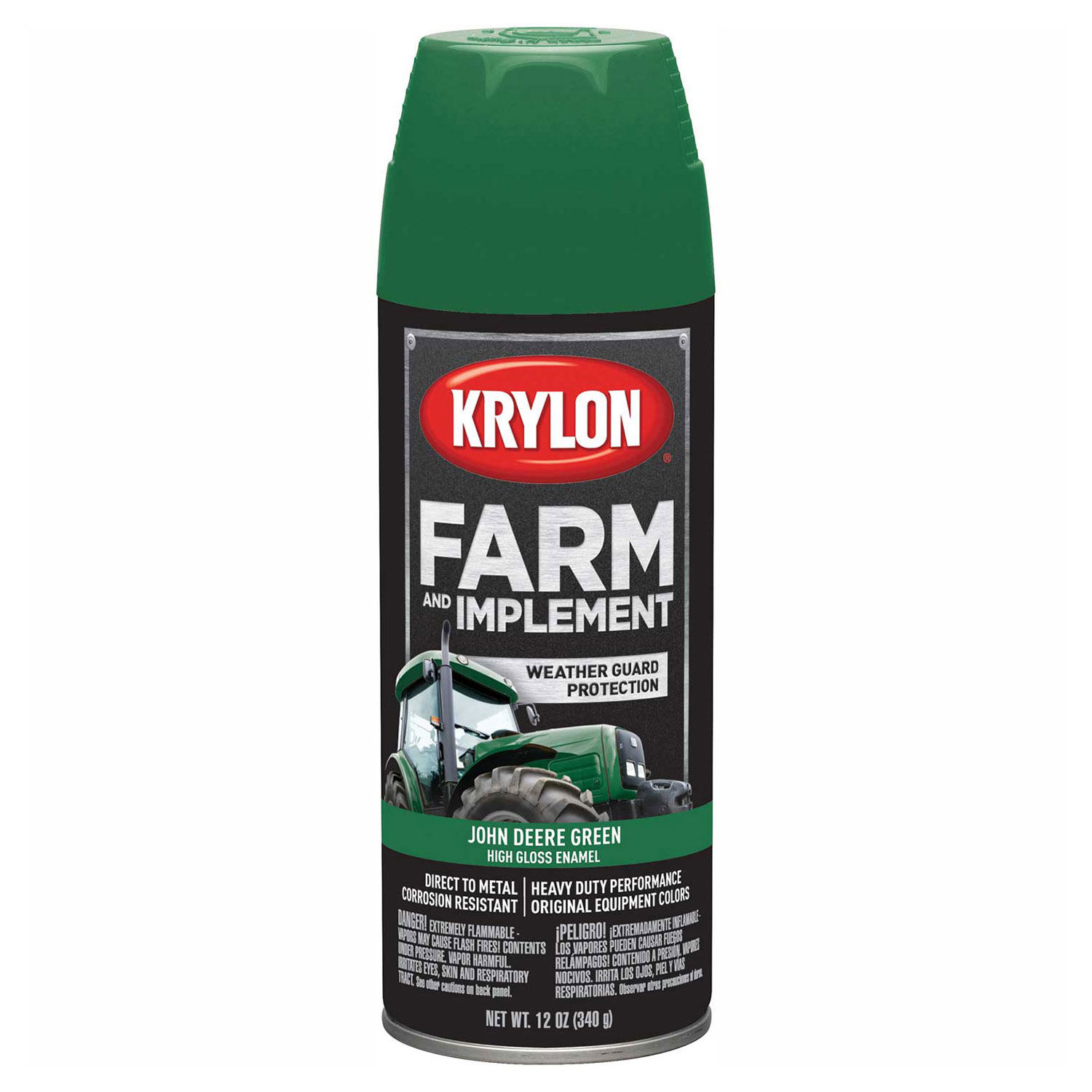 Krylon Farm and Implement Paint John Deere/Case Green, Lot of 6
