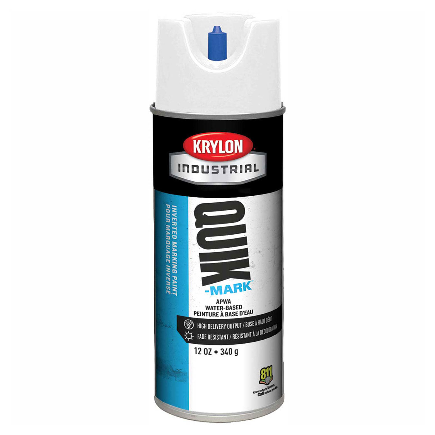 Krylon Industrial QuikMark Wb Inverted Marking Paint Apwa Brilliant