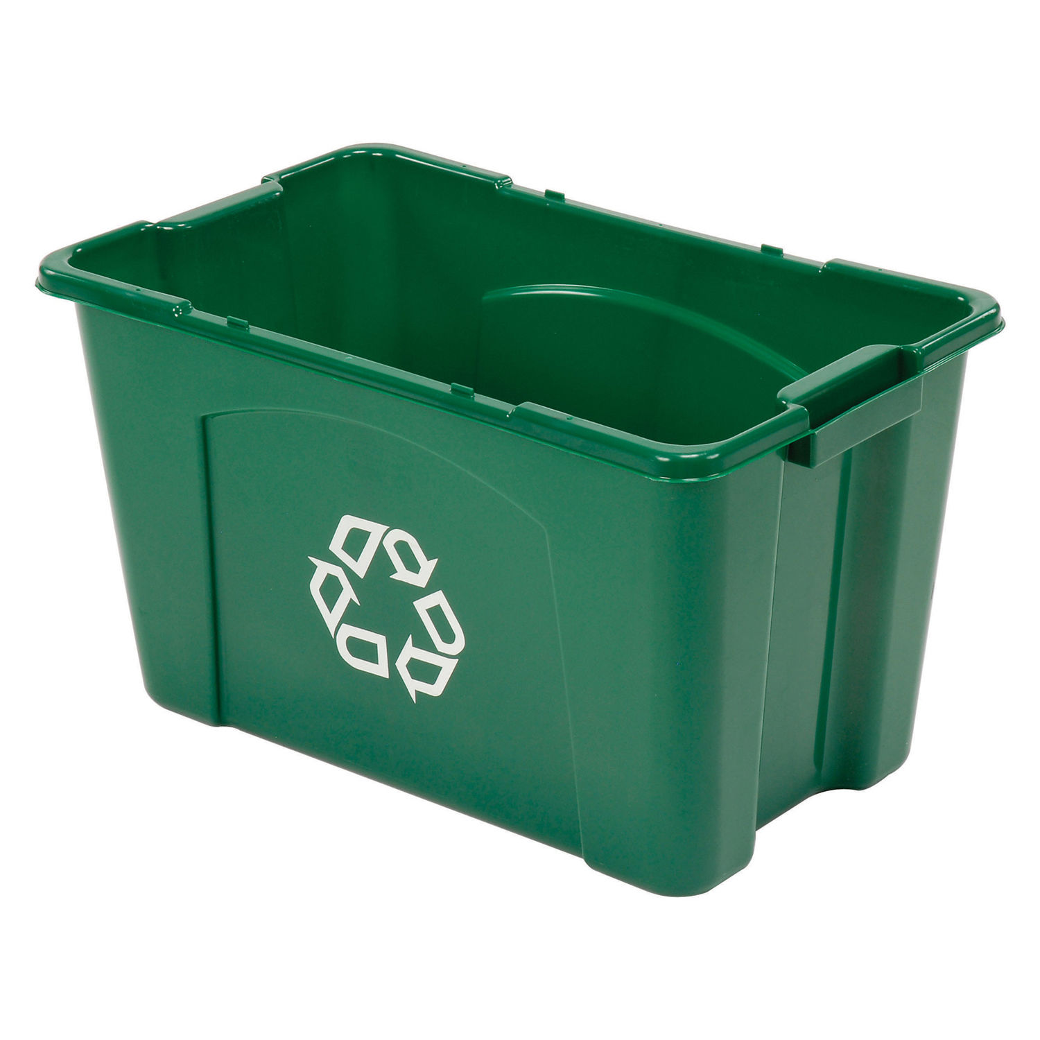 Rubbermaid Recycling Container, 18 Gallon, Green | eBay