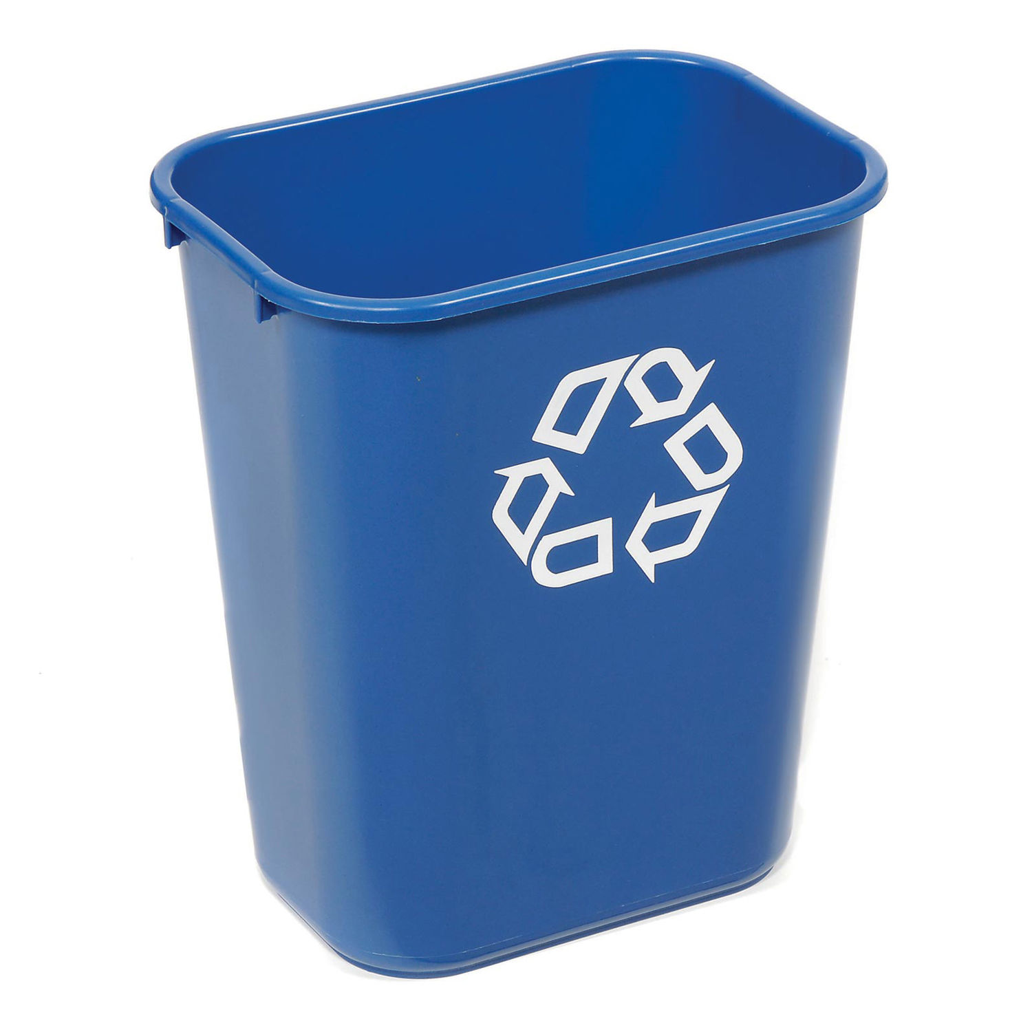 Rubbermaid® Deskside Paper Recycling Container, 411/4 Qt, Blue, Lot of