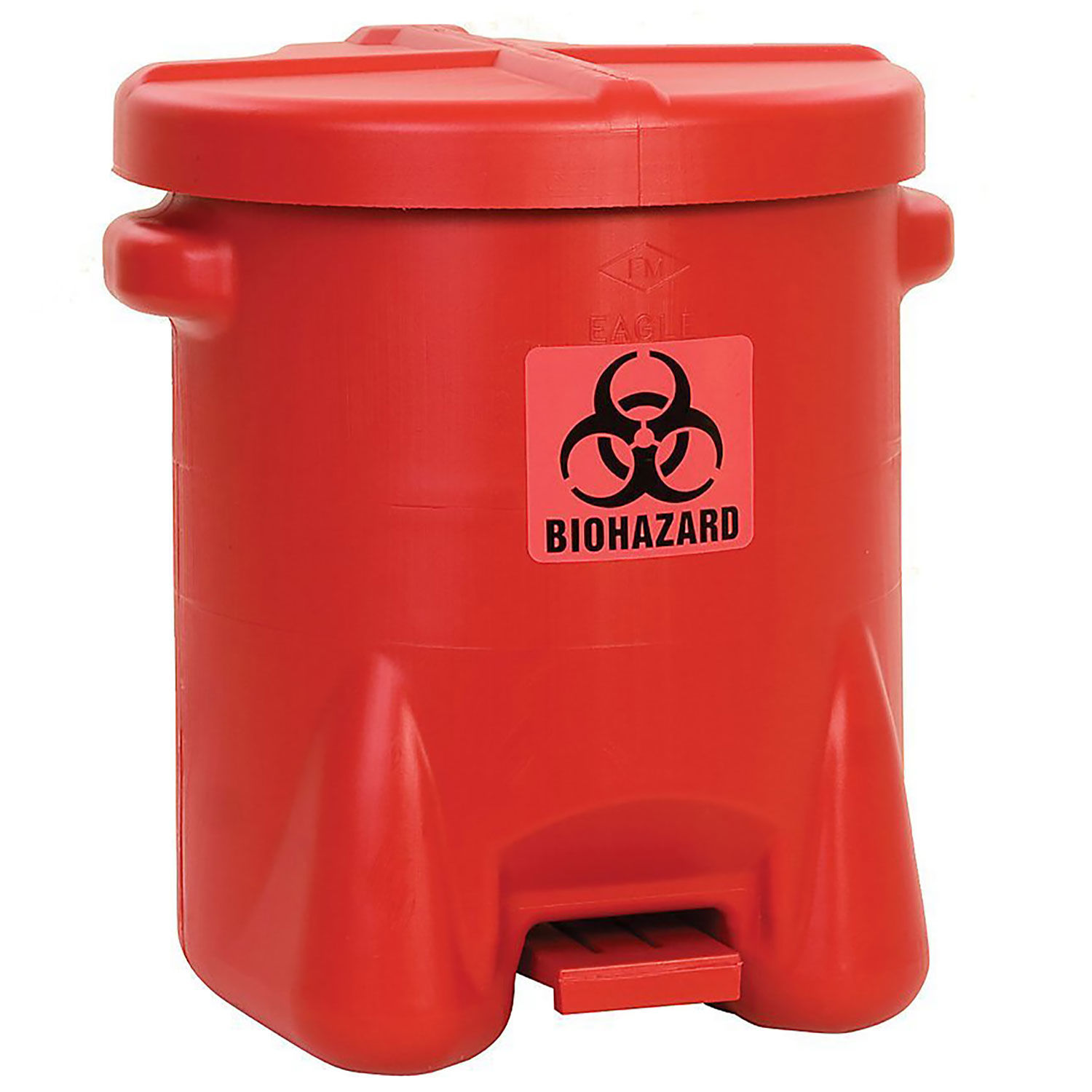 14 Gallon Safety Biohazardous Waste Can, Red eBay