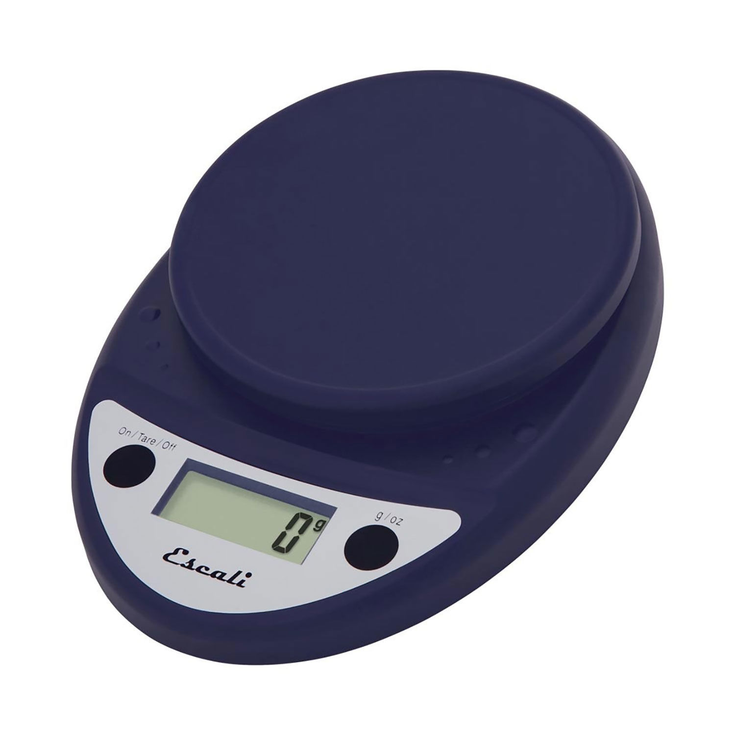 Escali Primo Digital Kitchen Scale, 11lb x 0.1oz/5000g x 1g, Royal Blue