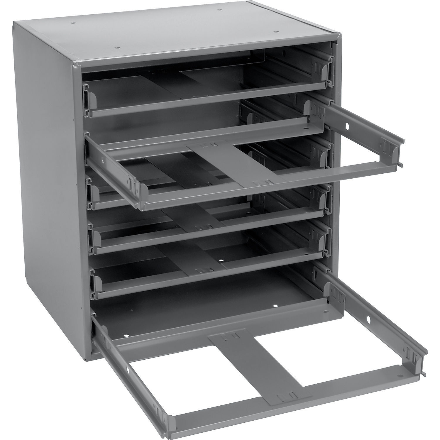 Durham Slide Rack, For Small Compartment Storage Boxes, Fits Six Boxes