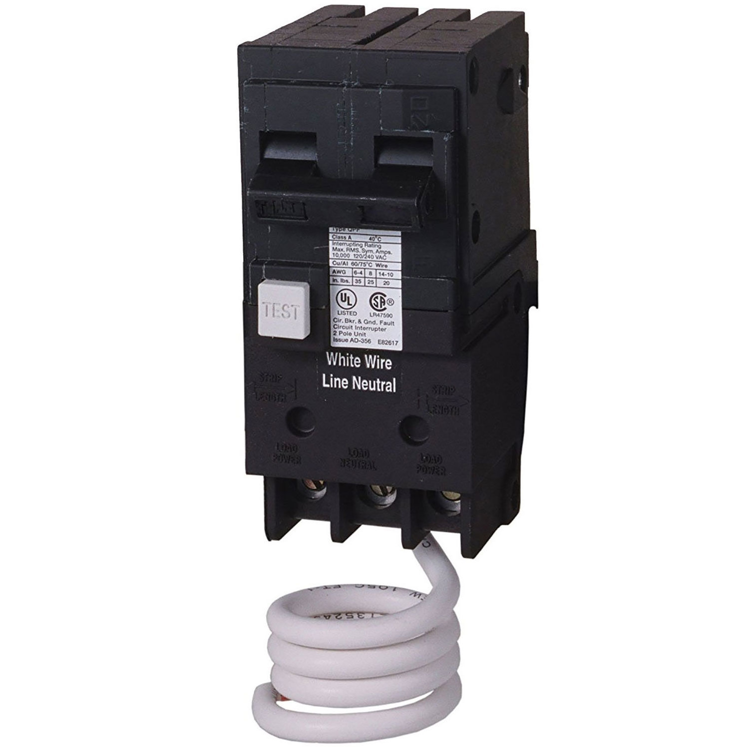 Circuit Breaker 60A 2P 120/240V 10K QPF GFCI 5MA 783643273771 eBay