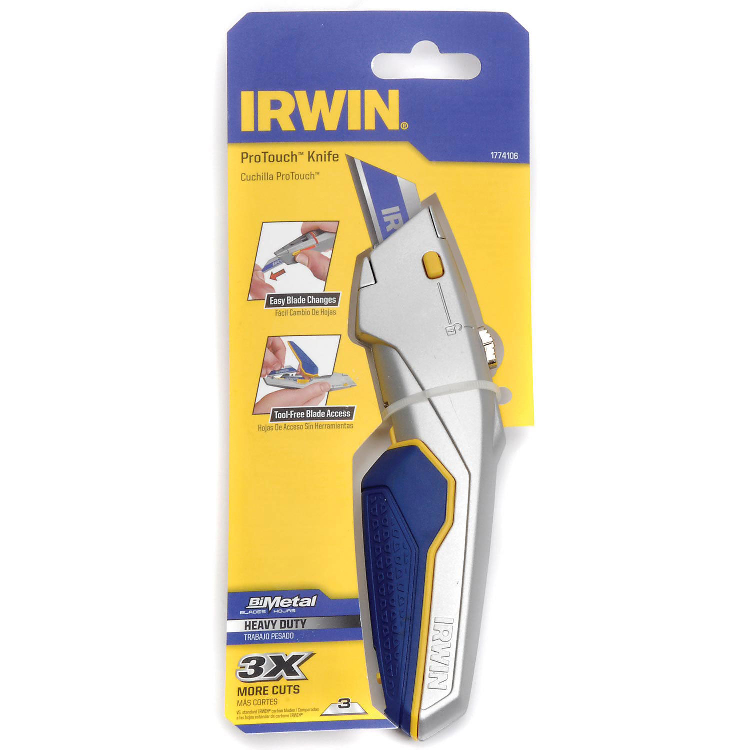 Irwin ProTouch Utility Knife with Ergonomic Grip, Blue/Gray eBay