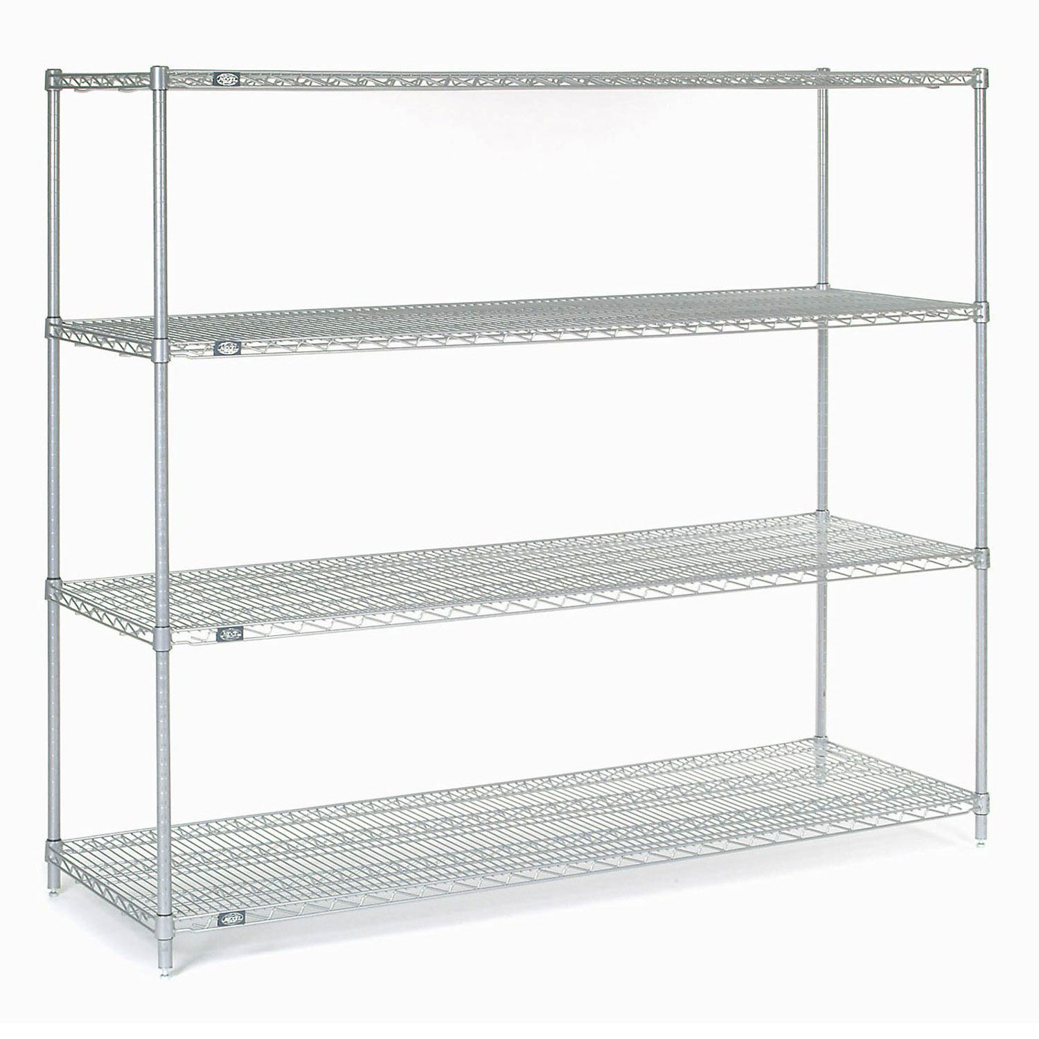 Stainless Steel Wire Shelving, 72"W x 24"D x 86"H 710552501664 | eBay Stainless Steel Wire Shelf Rack