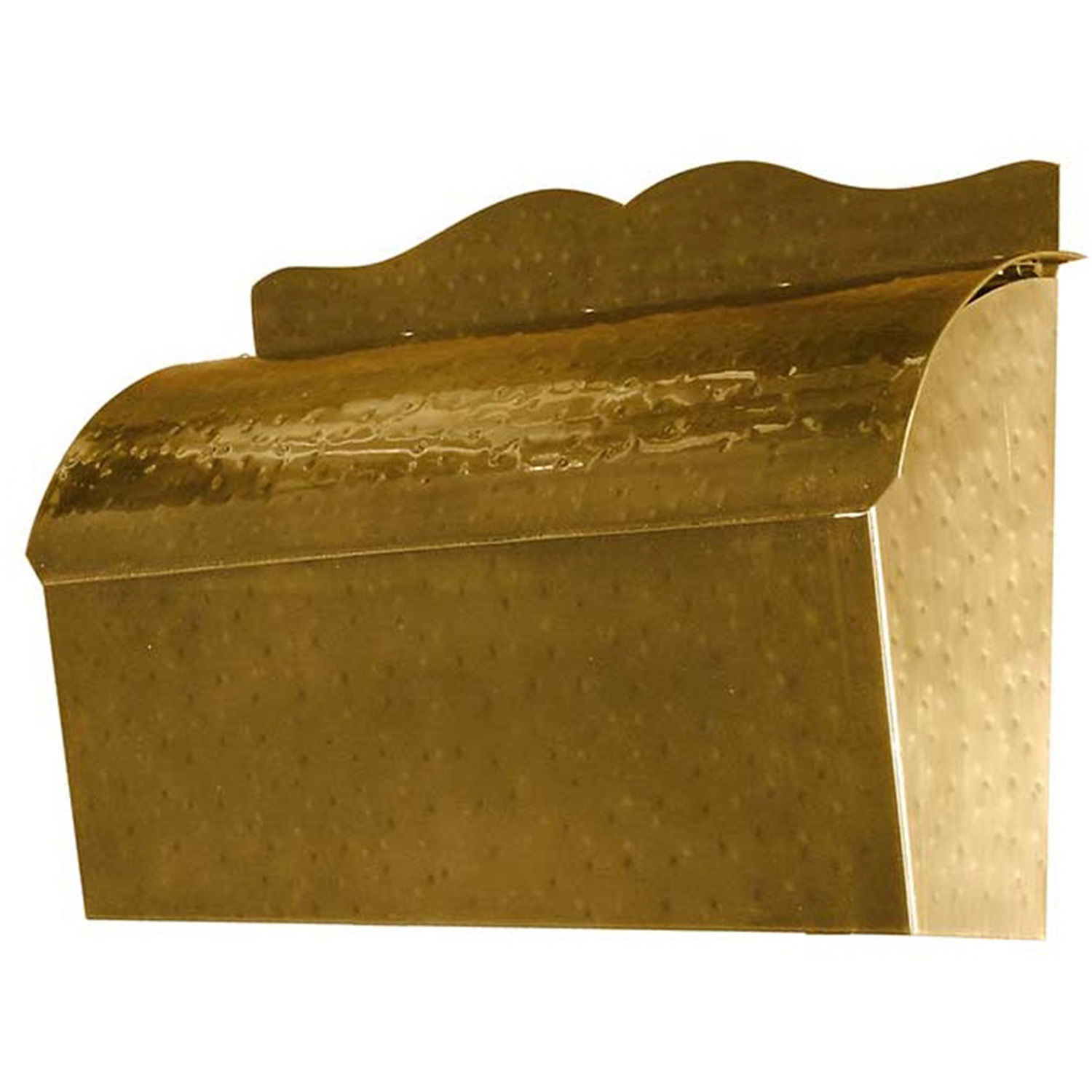 Roll Top Wall Mount Mailbox in Hammered Antique Brass 814728014986 eBay