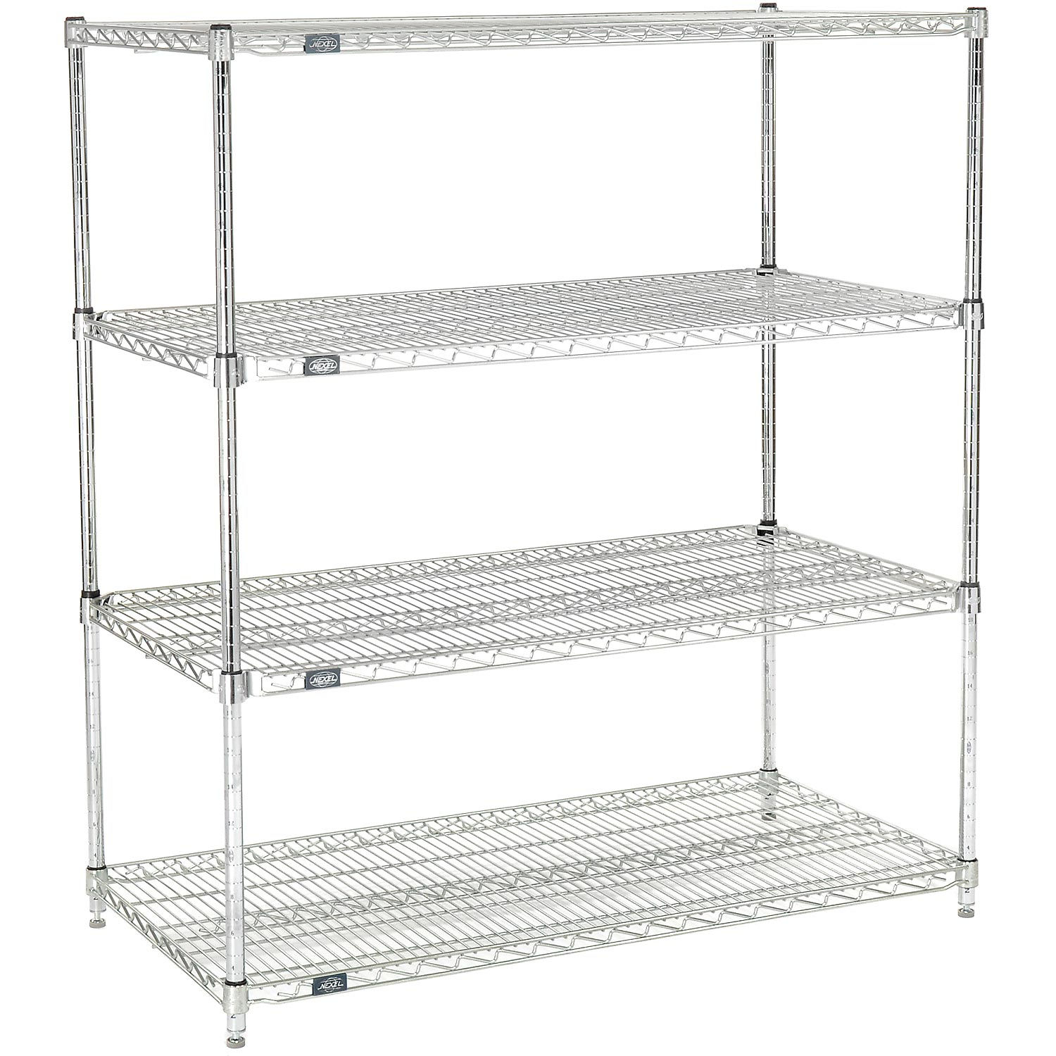 Nexel Quick Adjust Wire Shelving, PolyZBrite, 48 x 24 x 54 eBay