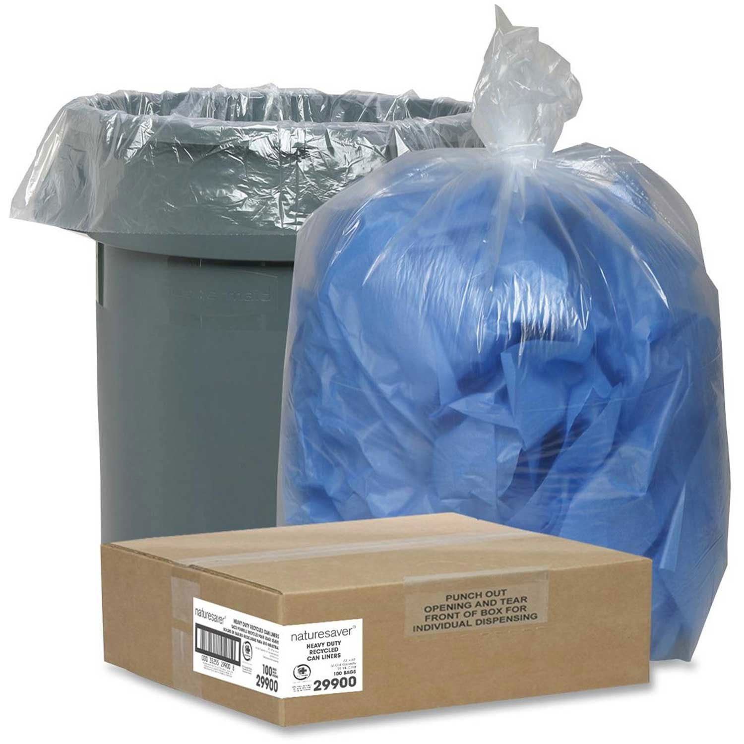 clear trash can liners