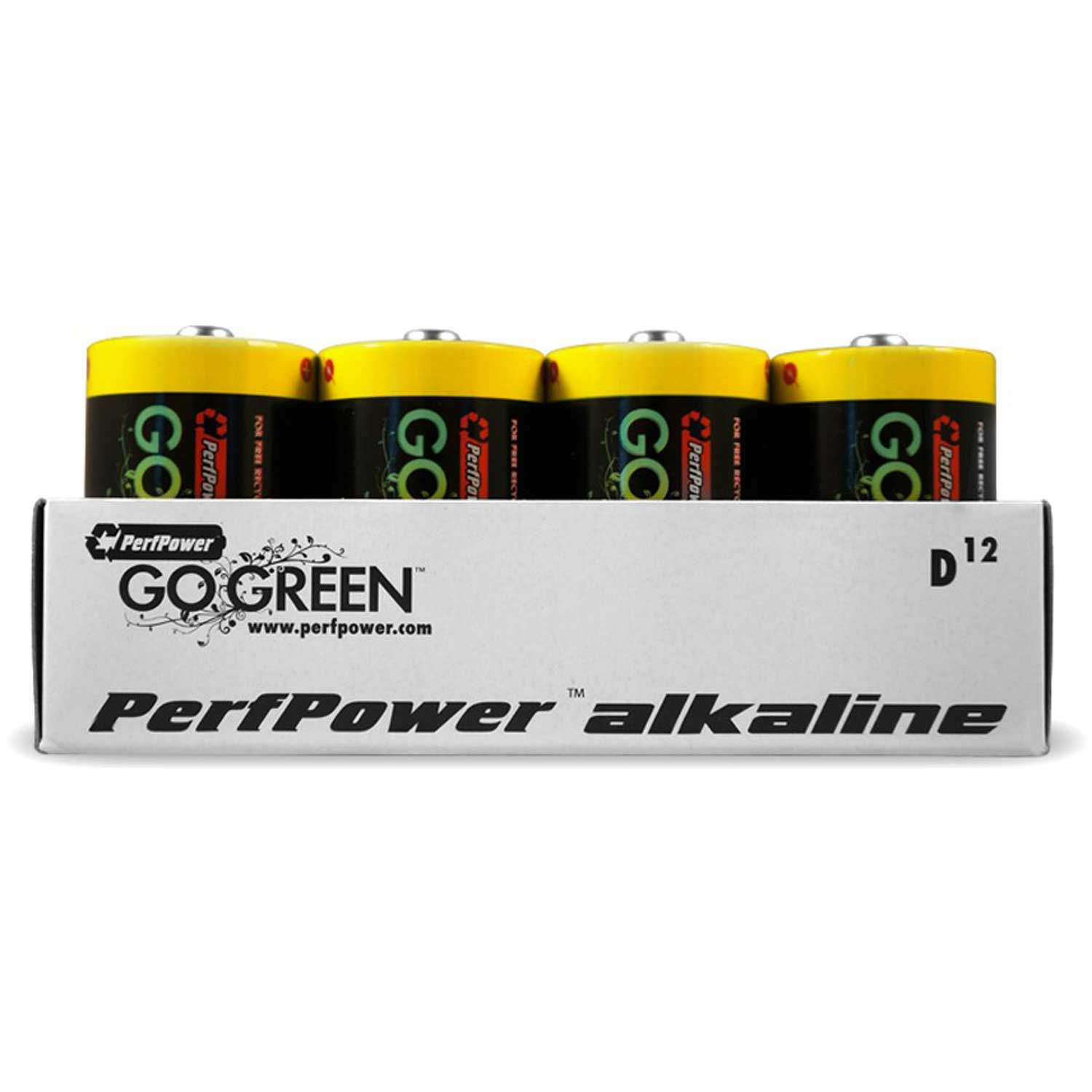 Power By GoGreen D Alkaline Disposable Battery, Lot of 12 eBay