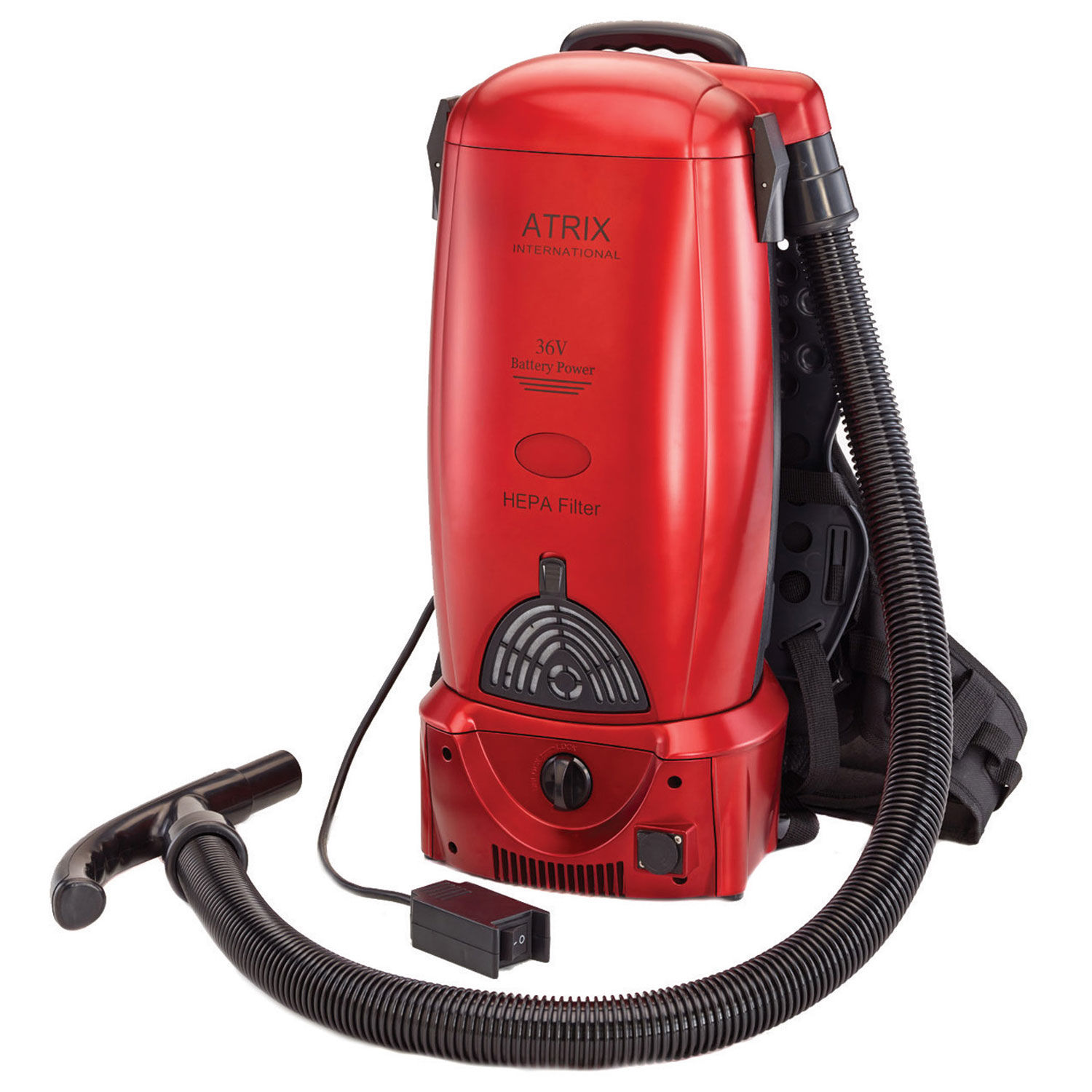 Atrix Cordless Rechargable Battery Powered Backpack Vacuum ...