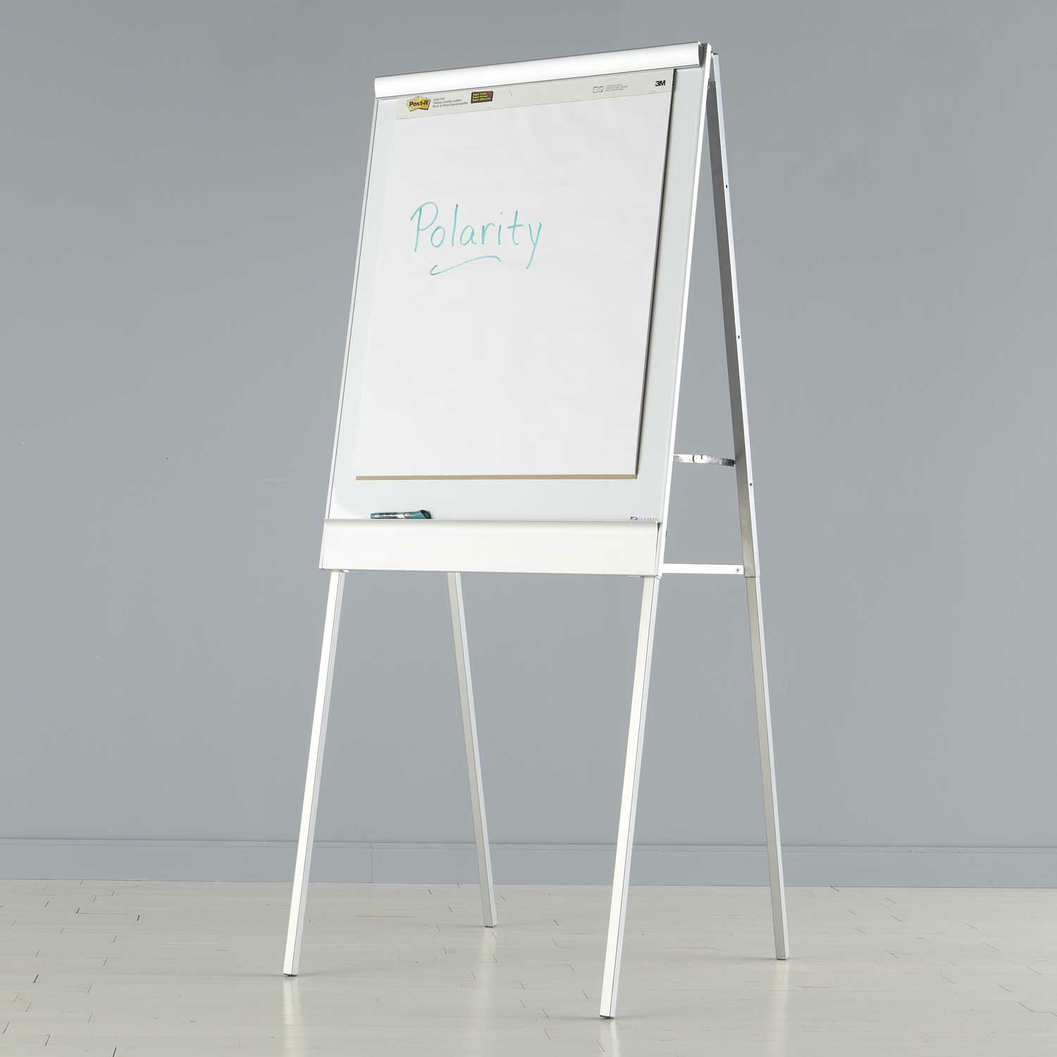 Iceberg Polarity Dry Erase Flipchart Easel, 38W" x 67 To 73H" White