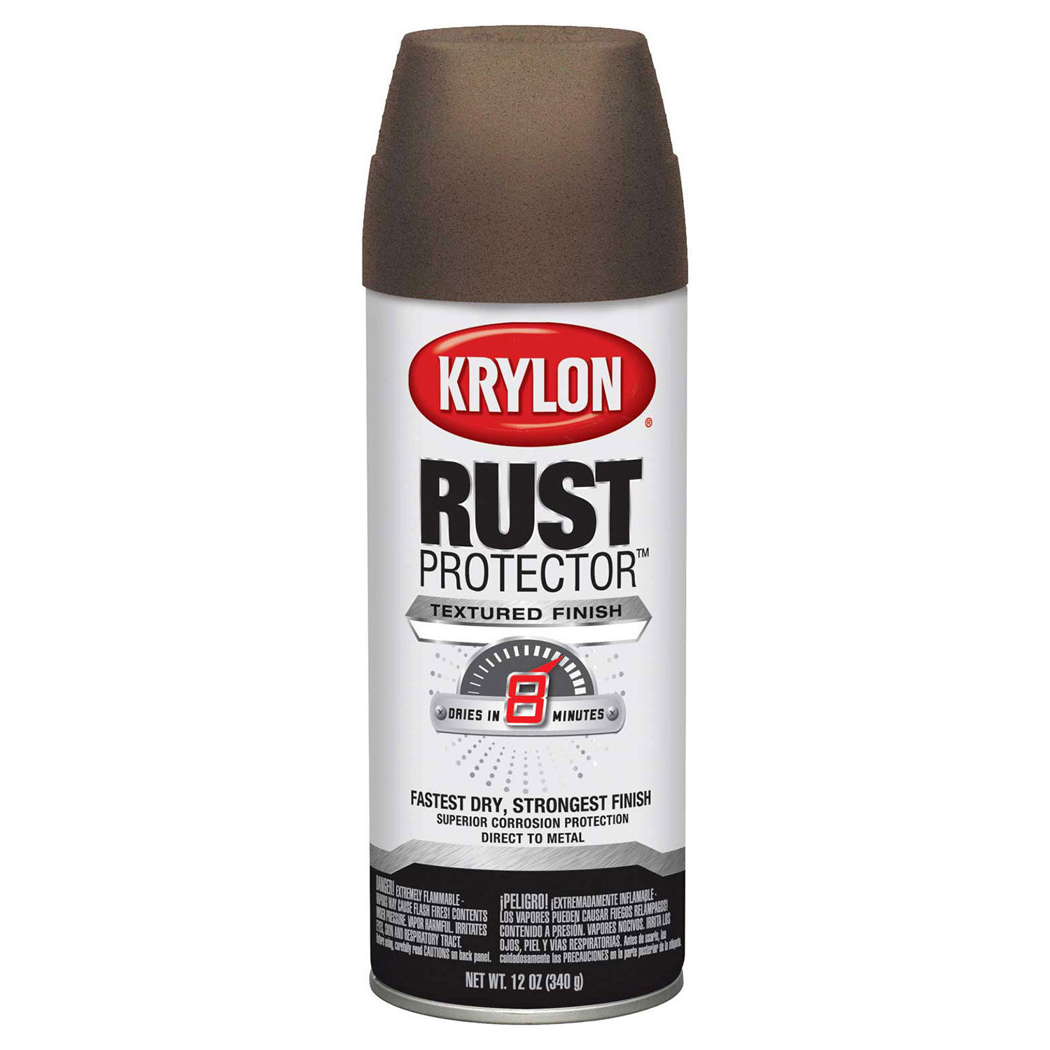 Krylon Rust Protector Textured Paint Dark Bronze Textured 12oz. Aerosol ...