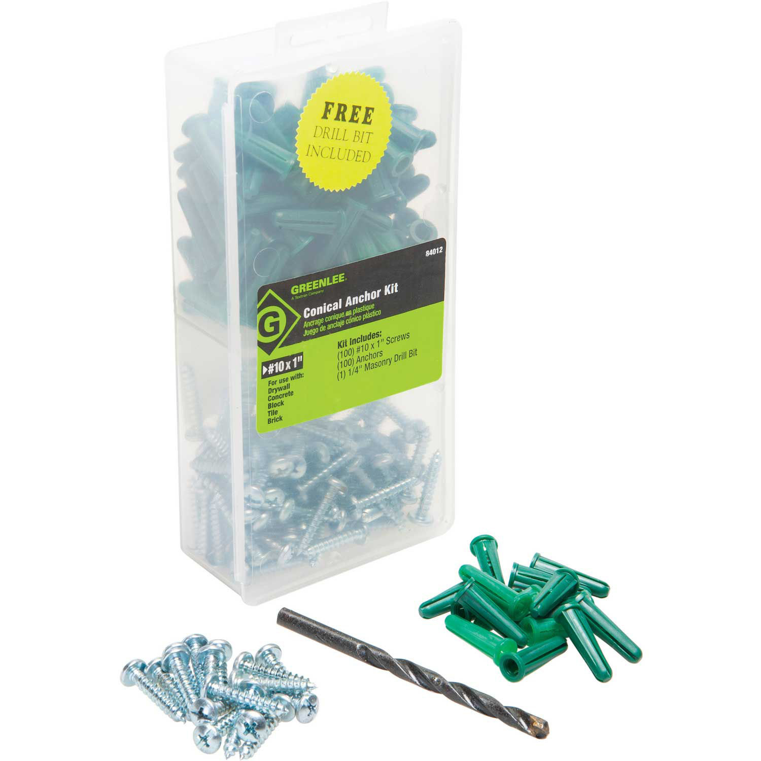 Greenlee 84012, Conical Anchor Kit (10X1), Made In USA eBay