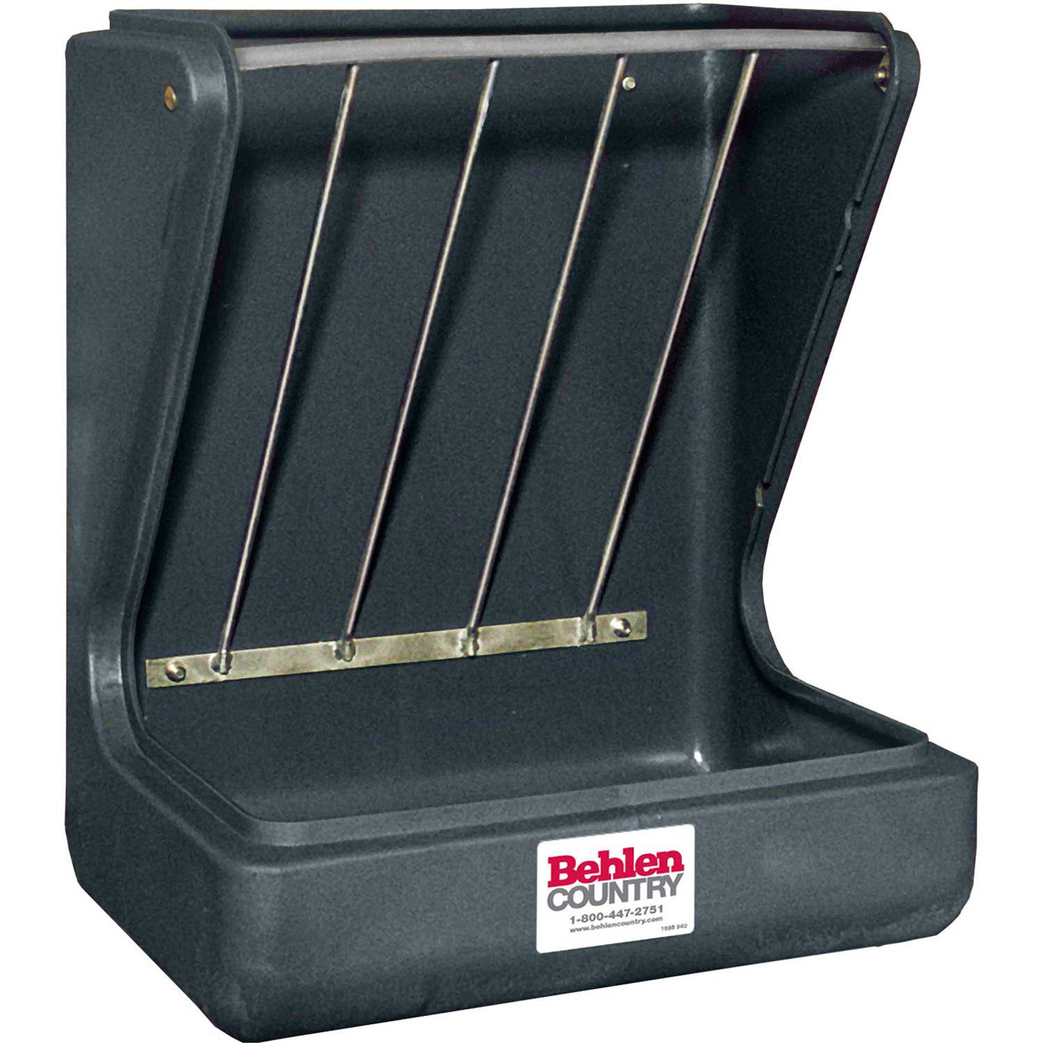 Poly Wall Stall Feeder With Galvanized Steel Hay Rack 18 D From