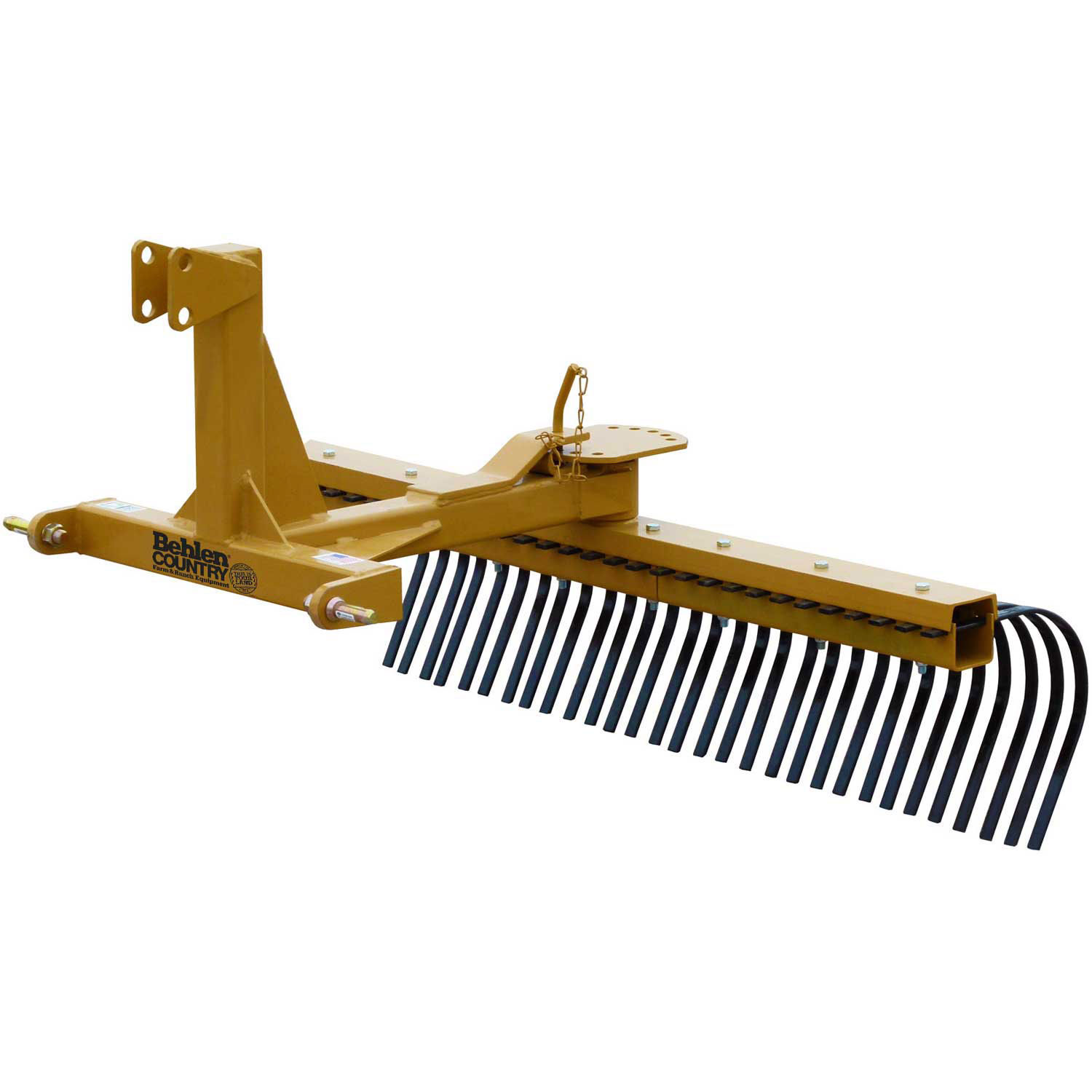 6' Medium Duty Landscape Rake Tractor Attachment, Category 1 ...