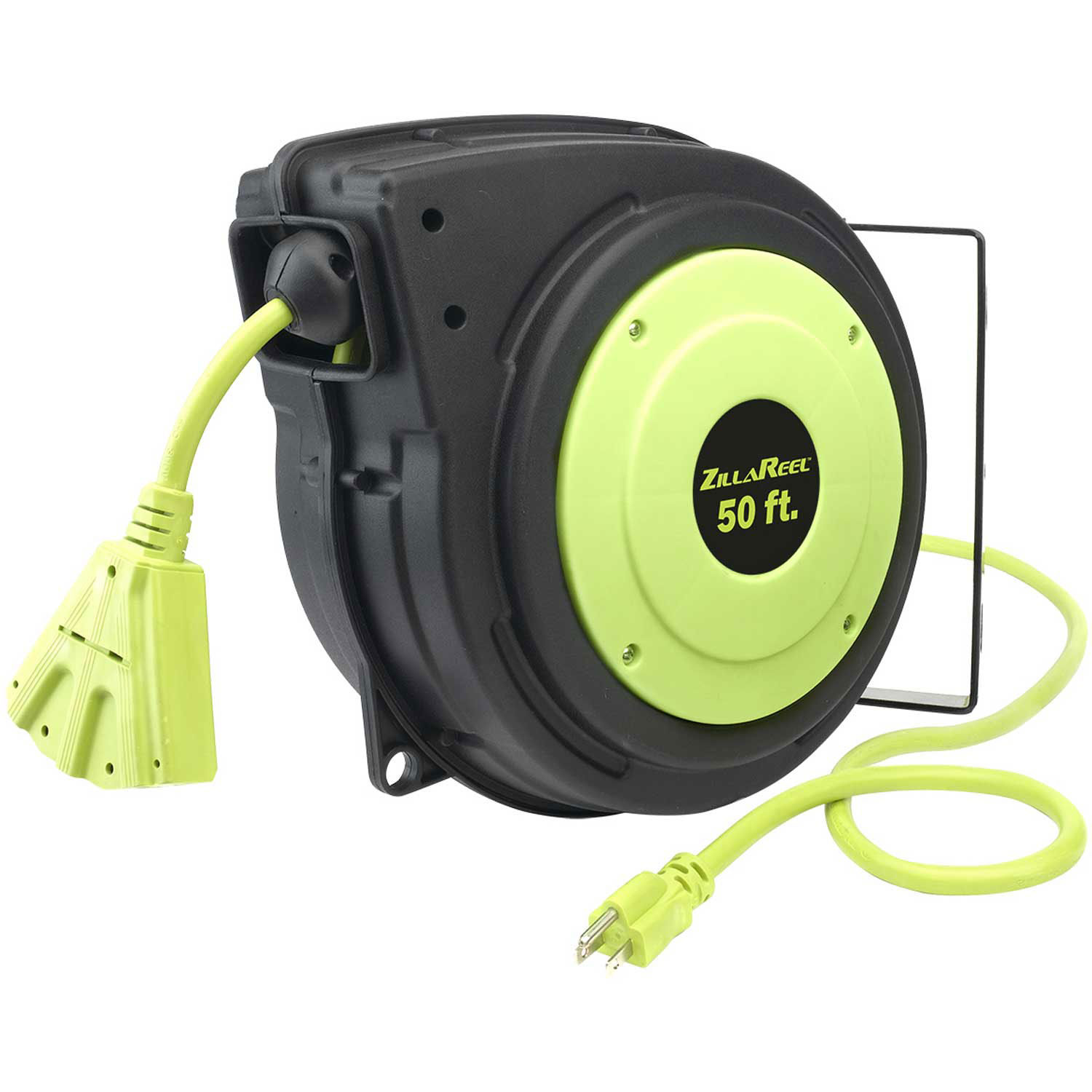 Legacy Zillareel 50' 143 AWG Electrical Cord Reel Retractable Spring